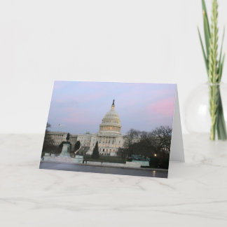 Carte Capitol des USA au crépuscule d'hiver