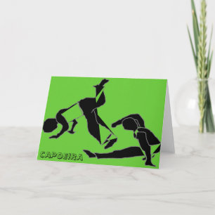 Carte capoeira martial arts parabens anniversaire