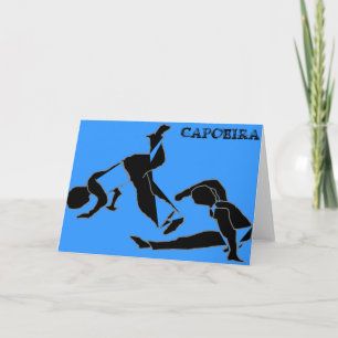 Carte capoeira martial arts parabens anniversaire