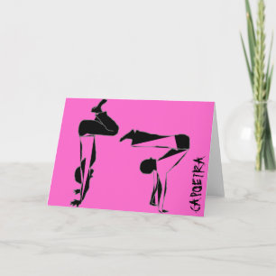 Carte capoeira martial arts parabens anniversaire