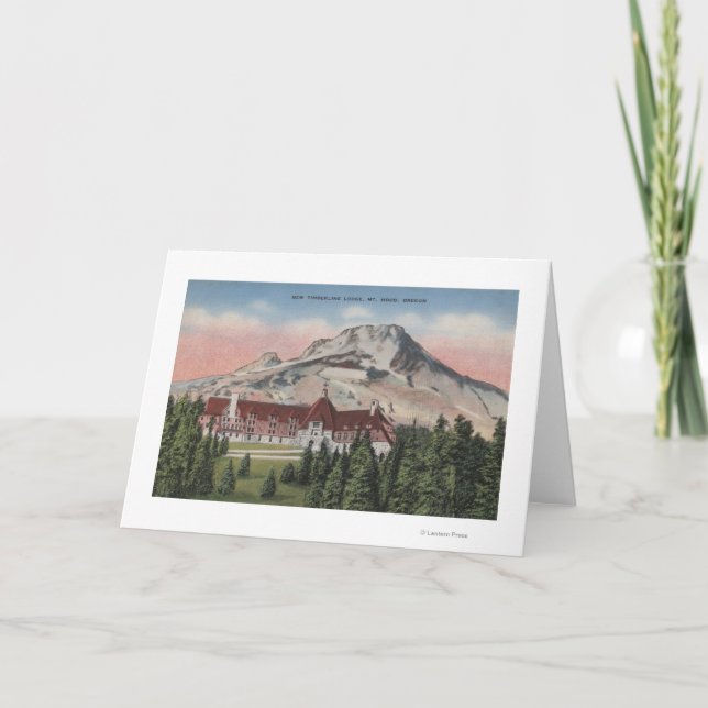Carte Capot de bâti, Orégon - vue du nouveau Timberline (Devant)