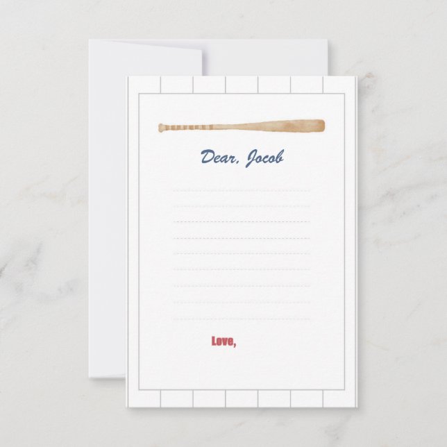 Carte Capsule temps de baseball (Devant)