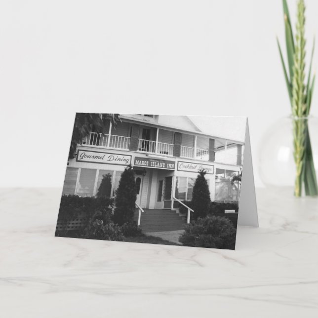 Carte Capt Bill Collier's Inn, Marco Island, Floride (Devant)