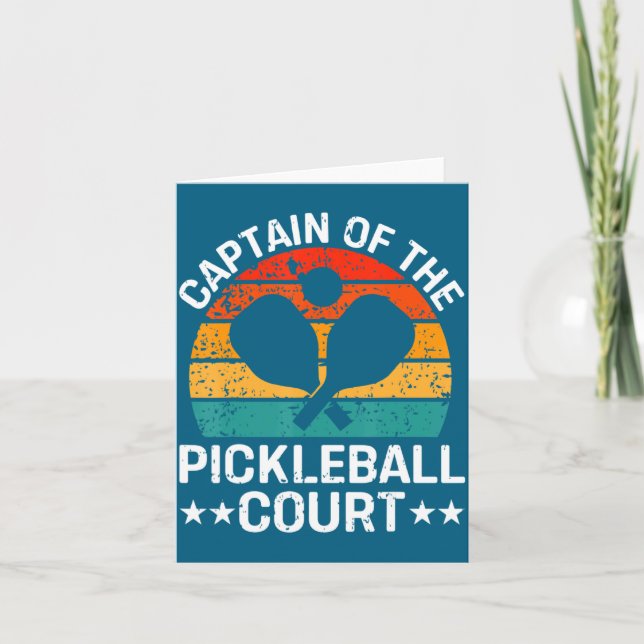 Carte Captain Of The Ckleball Court Funny Ckleball P  (Devant)