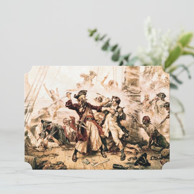 Carte Capture, Barbe noire pirate, Revenge de la reine A (Debout devant)