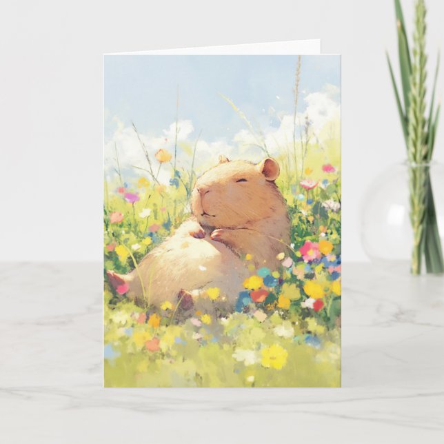 Carte Capybara Détente (Devant)