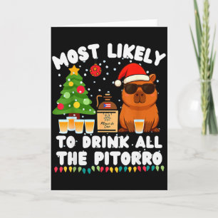 Carte Capybara le plus susceptible de boire tout le Pito