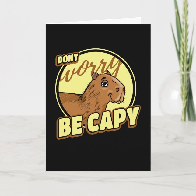 Carte Capybara Retro Capibara (Devant)