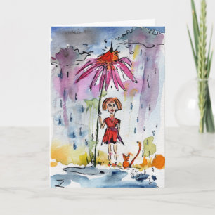 Carte Card by Ginette Customizable Get Well Illustration