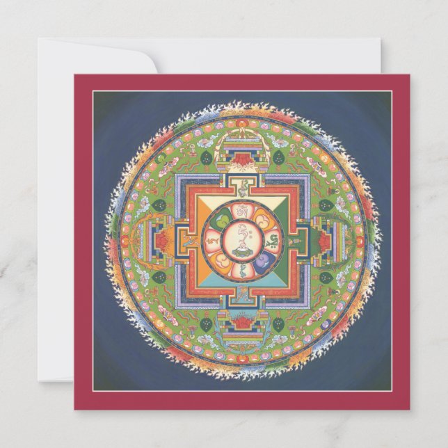 Carte CARD Mandala de Compassion - carré, avec enveloppe (Devant)