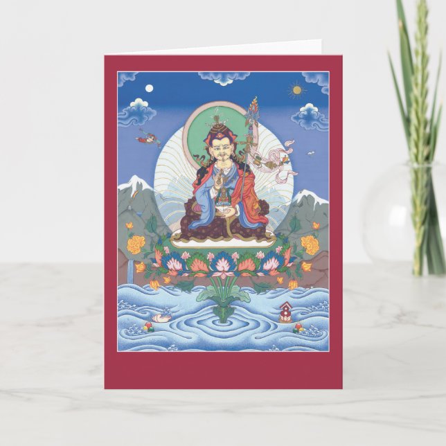 Carte CARD Padmasambhava / Guru Rinpoche - avec mantra (Devant)