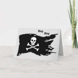 Carte Card Pirates Flag