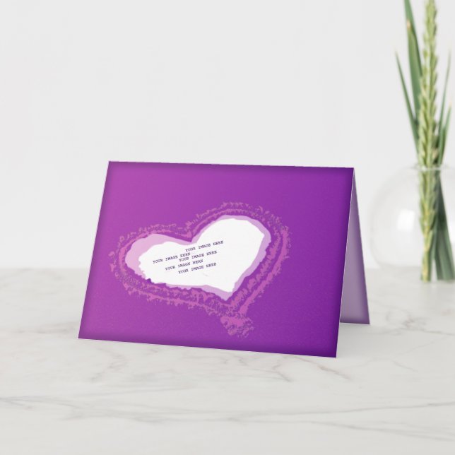 Carte cardiaque violette (Devant)