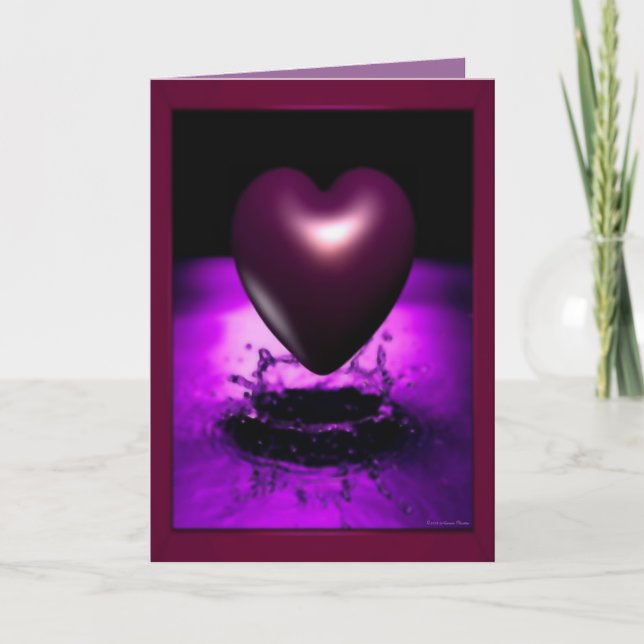 Carte cardiaque violette (Devant)