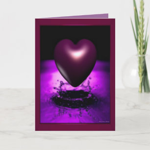 Carte cardiaque violette