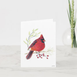 Carte Cardinal Berries Card