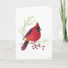 Carte Cardinal Berries Card