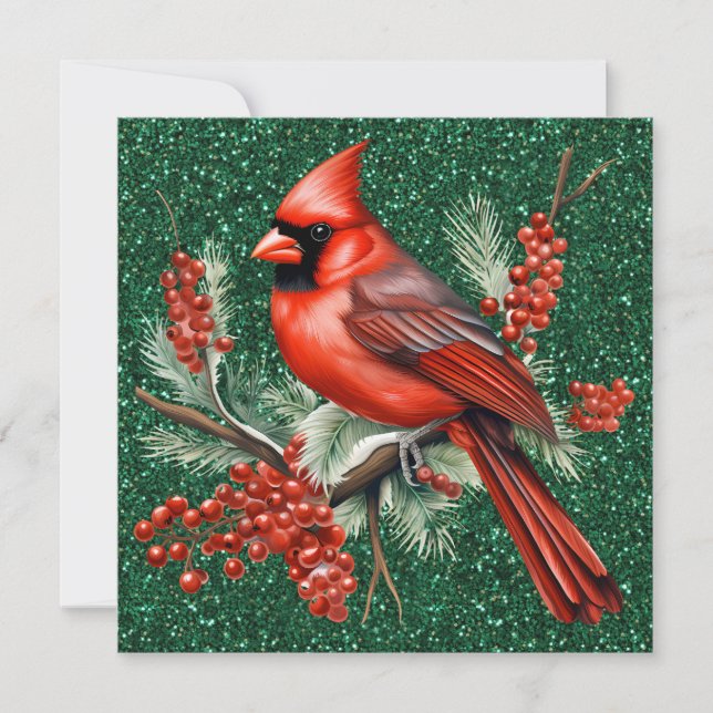 Carte Cardinal Christmas Grey Card (Devant)