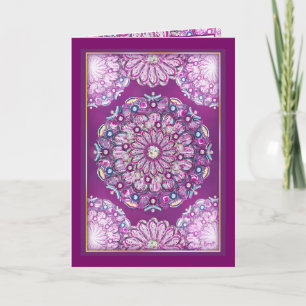 Carte Cardinal Red Rosace