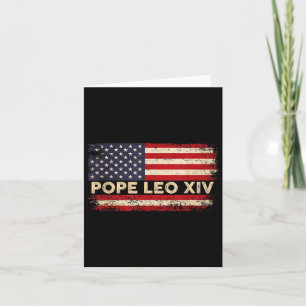 Carte Cardinal Robert Prevost Pape Léon Xiv 2025 Drapeau