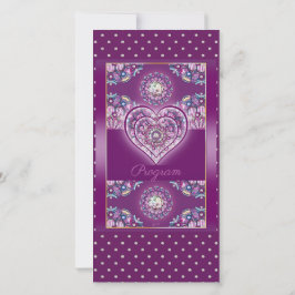 Carte Cardinal rouge Rosace