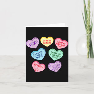 Carte Cardiologue de la Saint-Valentin Cœurs Bonbons Tec