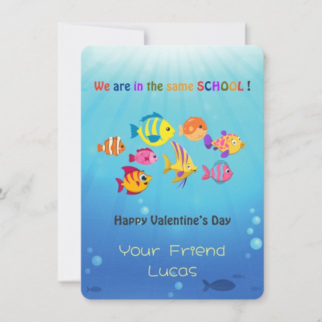 Carte Cards Saint Valentin pour enfants (Devant)