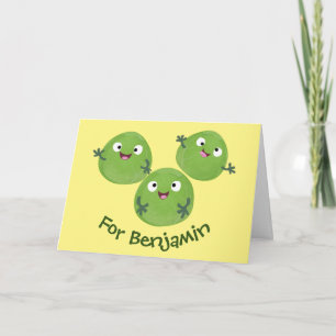 Carte Caricature amusante sur les légumes de Bruxelles