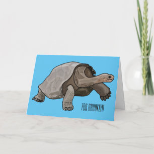 Carte Caricature de la tortue des Galapagos