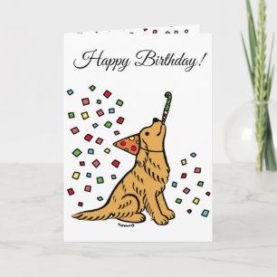 Carte Caricature de l'année Golden Retriever