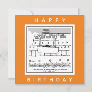 Carte Caricature de navires de croisière