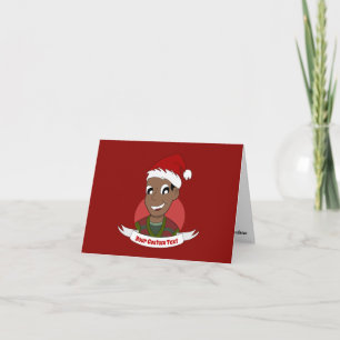 Carte Caricature de Noël de l'homme qui rit