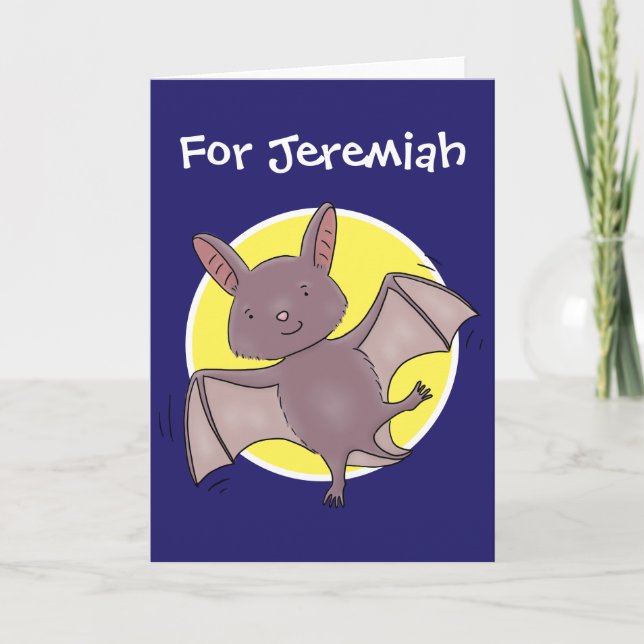 Carte Caricature de vol de chauve-souris (Devant)
