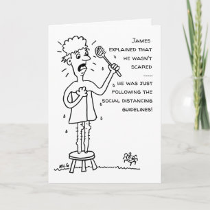 Carte Caricature sur l'homme et l'araignée