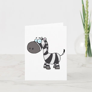 Carte Caricature Zebra