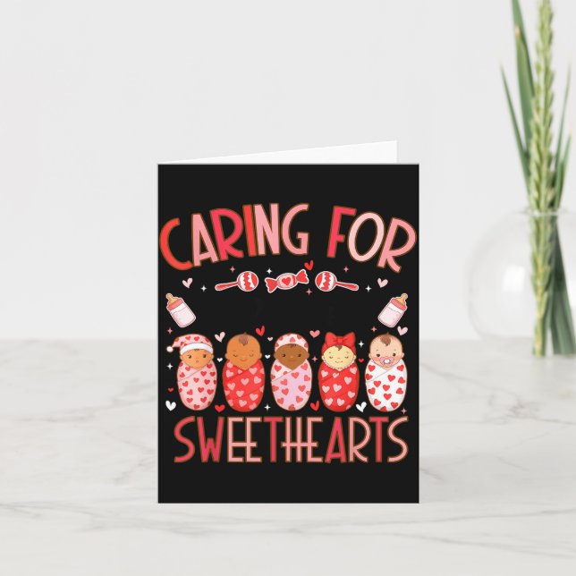 Carte Caring For The Cutest Sweethearts Nicu Nurse Valen (Devant)