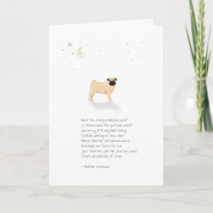 Carte Carlin Chien Animaux Sympathie-Femme-Insertion Ani