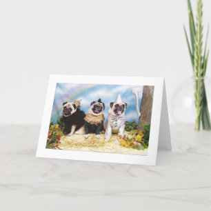 Carte Carlins d'Halloween Lion Scarecrow Tinman