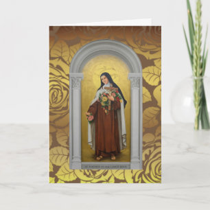 Carte Carmélite Sainte Thérèse la Petite Fleur