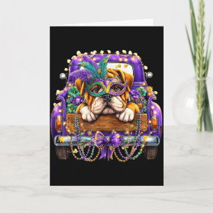 Carte Carnaval de la Truck Mardi Gras Bulldog Nola Enfan
