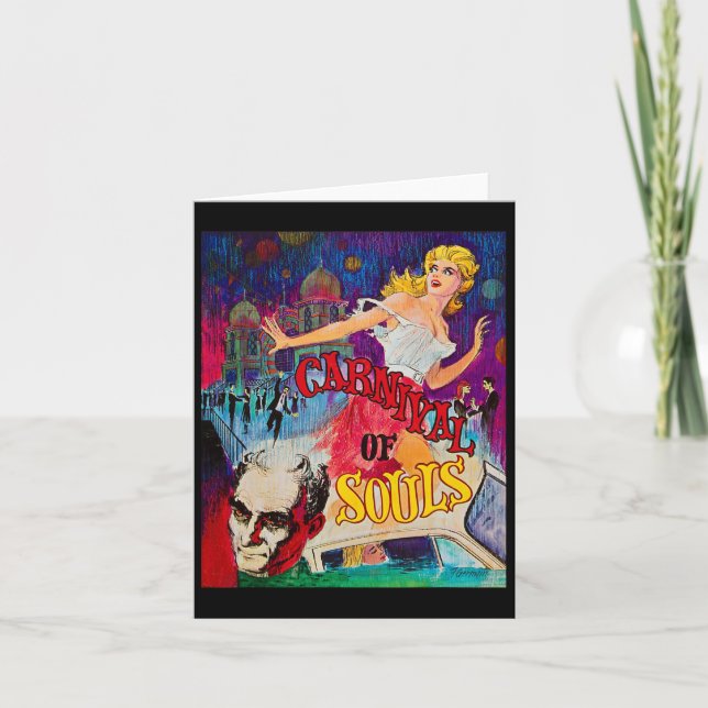 Carte Carnaval Des Âmes Halloween Monster Poster Horreur (Devant)