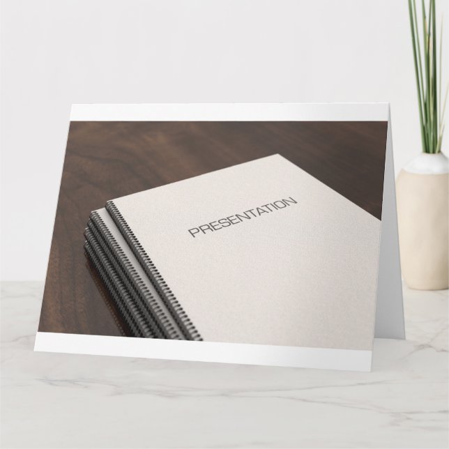 Carte Carnet de livrets de présentation (Devant)