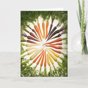 Carte Carottes Photo Arc-en-ciel Couleurs Cercle Motif V