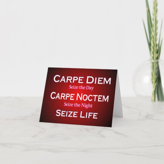 Carte Carpe Diem (Devant)