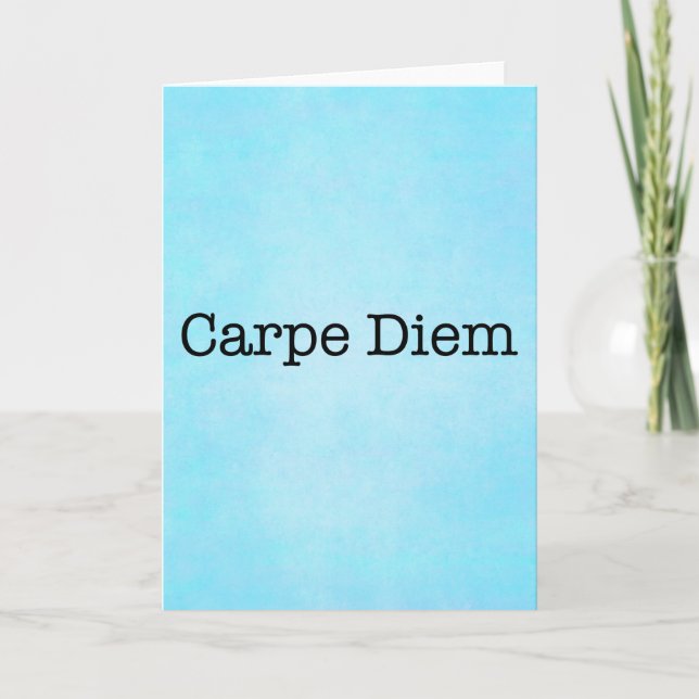 Carte Carpe Diem saisissent la citation de jour - (Devant)