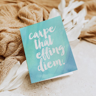 Carte Carpe Effet Aquarelle Diem Aqua