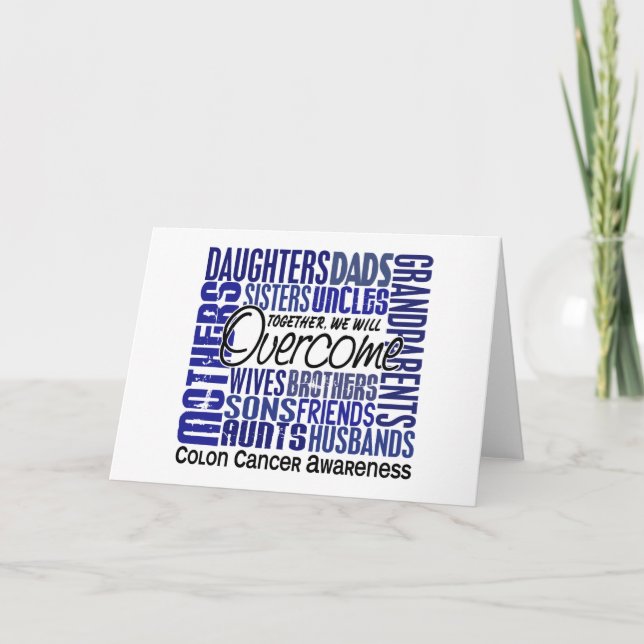 Carte Carré familial Cancer du côlon (Devant)