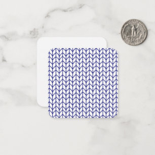 Carte Carré plat BLUE LINE KNIT 2,5 pouces