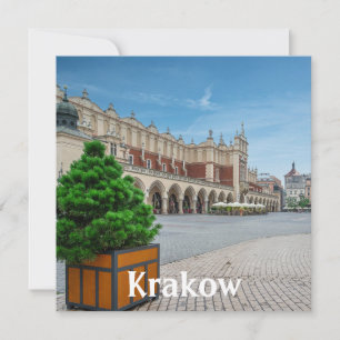 Carte Carré principal dans la vieille ville de Cracovie,