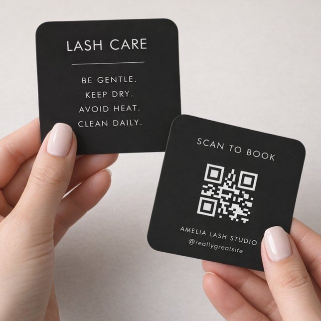 Carte carrée de code QR pour les instructions de s (Créateur téléchargé)